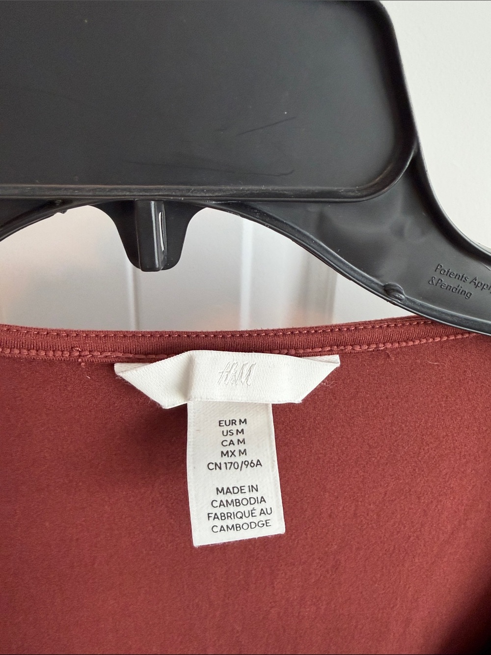 H&M Scoop Neck Rust-Brown Short Sleeve Bodysuit - Picture 6 of 6
